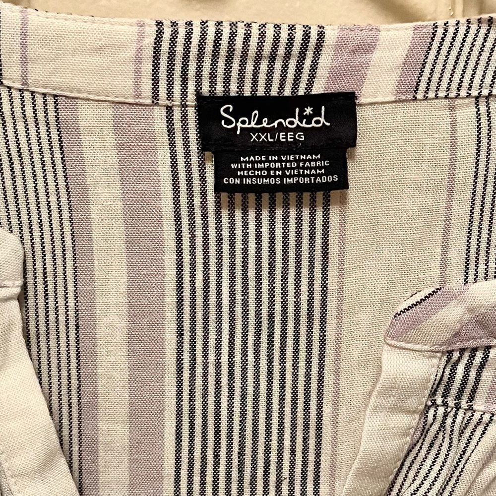 SPLENDID Women’s Stripes Top. Sz XXL. - Picture 3 of 4